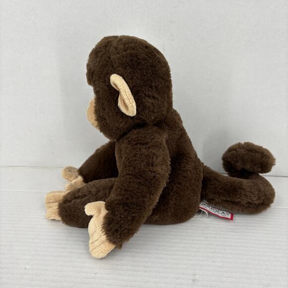 Douglas Cuddle Toy Mikie Monkey Plush Brown Tan Chimp #4617 Beans Stuffed 9 Inch - Picture 4 of 8